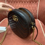 GUCCI marmont round cake full skin black #550154