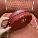 GUCCI marmont round cake full skin black #550154