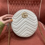 GUCCI marmont round cake full skin black #550154