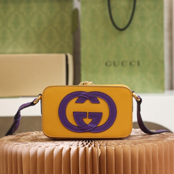 GUCCI box bag high-level color contrast design #658230