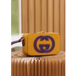 GUCCI box bag high-level color contrast design #658230