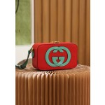 GUCCI box bag high-level color contrast design #658230