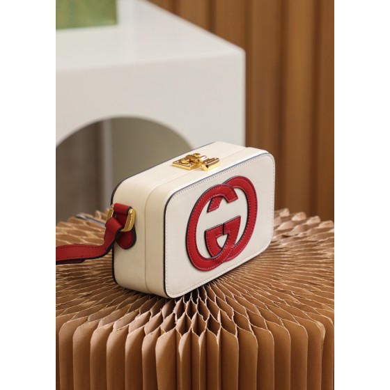 GUCCI box bag high-level color contrast design #658230