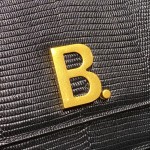 BALENCIAGA 𝘀𝗺𝗮𝗹𝗹 𝗯𝗮𝗴 crocodile print white buckle