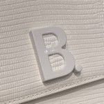 BALENCIAGA 𝘀𝗺𝗮𝗹𝗹 𝗯𝗮𝗴 𝗯𝗮𝗴 Lizard print white with white buckle