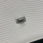 BALENCIAGA 𝘀𝗺𝗮𝗹𝗹 𝗯𝗮𝗴 𝗯𝗮𝗴 Lizard print white with white buckle