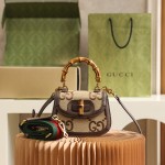 GUCCI 𝐌𝐢𝐧𝐢 double 𝐆 pattern king fried bamboo festival #686864