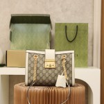 GUCCI 𝐏𝐚𝐝𝐥𝐨𝐜𝐤 series trumpet original leather #498156