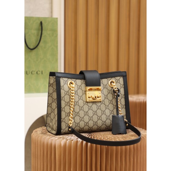 GUCCI 𝐏𝐚𝐝𝐥𝐨𝐜𝐤 series trumpet original leather #498156