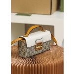 GUCCI 𝙥𝙖𝙙𝙡𝙤𝙘𝙠 series new member genuine leather #652683