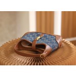 GUCCI 𝙅𝙖𝙘𝙠𝙞𝙚 1961 𝙈𝙞𝙣𝙞Retro Denim Series Original Leather #637092