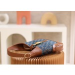 GUCCI 𝙅𝙖𝙘𝙠𝙞𝙚 1961 Retro Denim Series Original Leather #636706