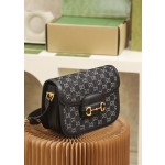 GUCCI 𝟏𝟗𝟓𝟓 𝐃𝐞𝐧𝐢𝐦Black Denim Denim Series #602204