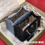 GUCCI marmont geometric series (shopping bag grey/black)#681483