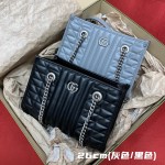 GUCCI marmont geometric series (shopping bag grey/black)#681483