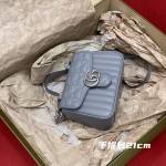 GUCCI marmont geometric series (handbag gray 21cm)# 583571