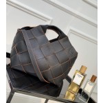 LOEWE Woven Basket Gingham Bag #10118