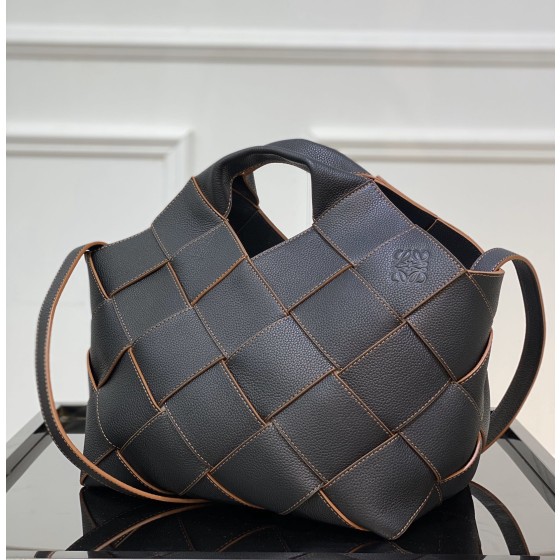 LOEWE Woven Basket Gingham Bag #10118