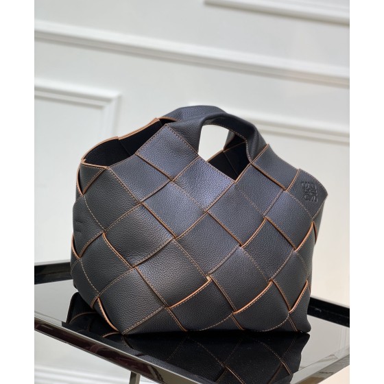 LOEWE Woven Basket Gingham Bag #10118