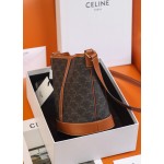 𝐂𝐞𝐥𝐢𝐧𝐞  𝐓𝐑𝐈𝐎𝐌𝐏𝐇𝐄 𝐂𝐀𝐍𝐕𝐀𝐒 bucket bag #191442
