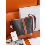 𝐂𝐞𝐥𝐢𝐧𝐞  𝐓𝐑𝐈𝐎𝐌𝐏𝐇𝐄 𝐂𝐀𝐍𝐕𝐀𝐒 bucket bag #191442