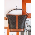 𝐂𝐞𝐥𝐢𝐧𝐞  𝐓𝐑𝐈𝐎𝐌𝐏𝐇𝐄 𝐂𝐀𝐍𝐕𝐀𝐒 bucket bag #191442