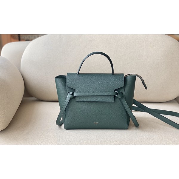 𝐂𝐞𝐥𝐢𝐧𝐞 BELT MICRO BAG in grained calfskin