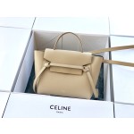 𝐂𝐞𝐥𝐢𝐧𝐞 BELT MICRO BAG in grained calfskin