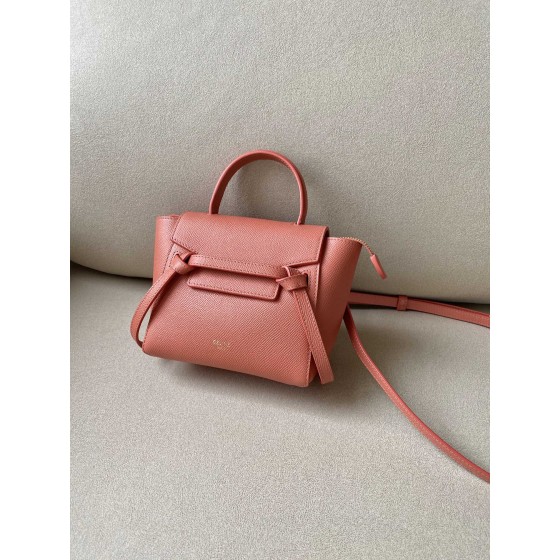 𝐂𝐞𝐥𝐢𝐧𝐞 𝐛𝐞𝐥𝐭 𝐩𝐢𝐜𝐨 𝟏𝟔𝐜𝐦 Grained Calfskin Bag