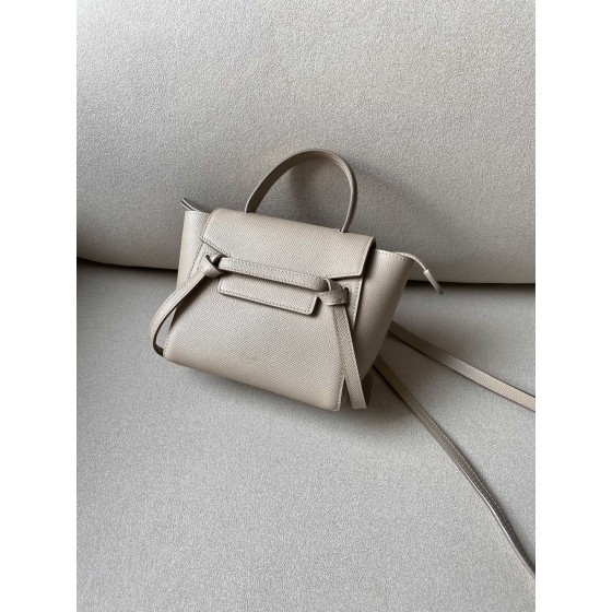 𝐂𝐞𝐥𝐢𝐧𝐞 𝐛𝐞𝐥𝐭 𝐩𝐢𝐜𝐨 𝟏𝟔𝐜𝐦 Grained Calfskin Bag