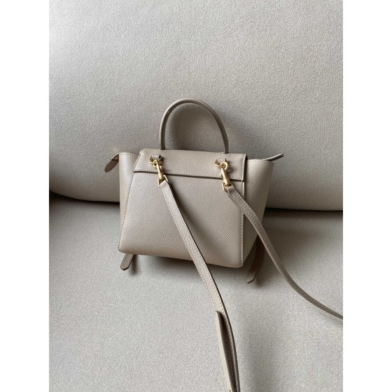 𝐂𝐞𝐥𝐢𝐧𝐞 𝐛𝐞𝐥𝐭 𝐩𝐢𝐜𝐨 𝟏𝟔𝐜𝐦 Grained Calfskin Bag