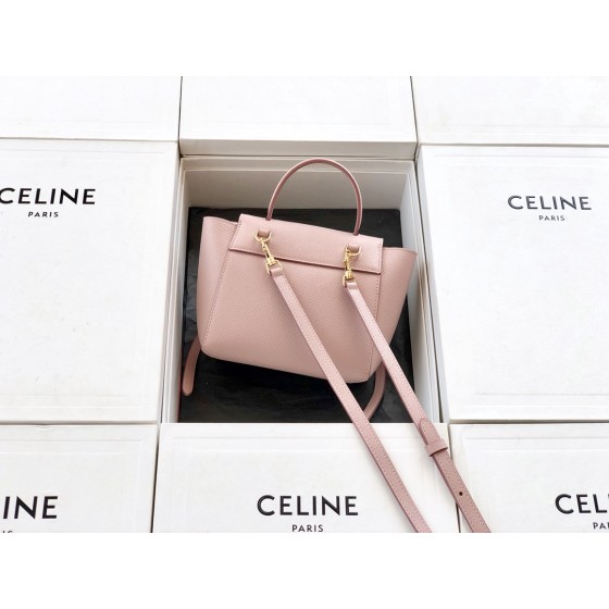 𝐂𝐞𝐥𝐢𝐧𝐞 𝐛𝐞𝐥𝐭 𝐩𝐢𝐜𝐨 𝟏𝟔𝐜𝐦 Grained Calfskin Bag