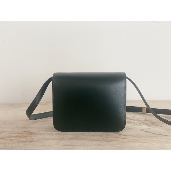 𝐂𝐞𝐥𝐢𝐧𝐞 Box Teen bag in polished calfskin