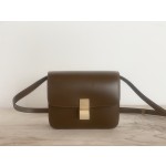𝐂𝐞𝐥𝐢𝐧𝐞 Box Teen bag in polished calfskin
