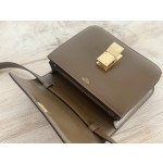 𝐂𝐞𝐥𝐢𝐧𝐞 Box Teen bag in polished calfskin