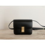 𝐂𝐞𝐥𝐢𝐧𝐞 Box Teen bag in polished calfskin