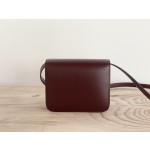 𝐂𝐞𝐥𝐢𝐧𝐞 Box Teen bag in polished calfskin