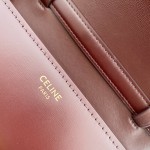 𝐂𝐞𝐥𝐢𝐧𝐞 Box Teen bag in polished calfskin