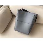 𝐂𝐞𝐥𝐢𝐧𝐞 SANGLE BUCKET bucket bag in soft grained calfskin