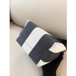 𝐂𝐞𝐥𝐢𝐧𝐞 SANGLE BUCKET Small wide striped fabric bucket bag