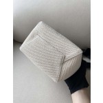 𝐂𝐞𝐥𝐢𝐧𝐞 SANGLE BUCKET Small wide striped fabric bucket bag