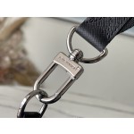 𝐋𝐎𝐔𝐈𝐒 𝐕𝐔𝐈𝐓𝐓𝐎𝐍 M30936 Black Flower Duo Shoulder Bag Stitching