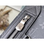 𝐋𝐎𝐔𝐈𝐒 𝐕𝐔𝐈𝐓𝐓𝐎𝐍 M30936 Black Flower Duo Shoulder Bag Stitching