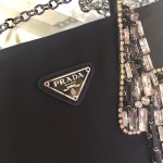 𝐏𝐑𝐀𝐃𝐀 Lightning Rhinestone Hand Carry