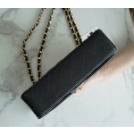 𝐂𝐇𝐀𝐍𝐄𝐋 Classic Flap France 🇫🇷 𝐇𝐚𝐚𝐬 Original Caviar 🐂 Original Lychee 🐂 Medium Gold Buckle 🖤 Black