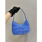 𝐏𝐑𝐀𝐃𝐀 nylon crinkle Hobo underarm bag