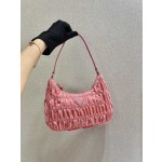 𝐏𝐑𝐀𝐃𝐀 nylon crinkle Hobo underarm bag