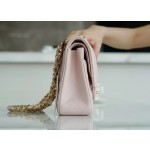 𝐂𝐇𝐀𝐍𝐄𝐋 Classic Flap France 🇫🇷 𝐇𝐇 𝐚𝐚𝐬 Original Caviar 🐂 Imported Channel Custom Calfskin Classic Flap Bag Cherry Blossom Pink 🌸