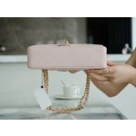 𝐂𝐇𝐀𝐍𝐄𝐋 Classic Flap France 🇫🇷 𝐇𝐇 𝐚𝐚𝐬 Original Caviar 🐂 Imported Channel Custom Calfskin Classic Flap Bag Cherry Blossom Pink 🌸