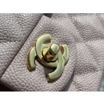 𝐂𝐇𝐀𝐍𝐄𝐋 Classic Flap France 🇫🇷 𝐇𝐇 𝐚𝐚𝐬 Original Caviar 🐂 Imported Channel Custom Calfskin Classic Flap Bag Cherry Blossom Pink 🌸